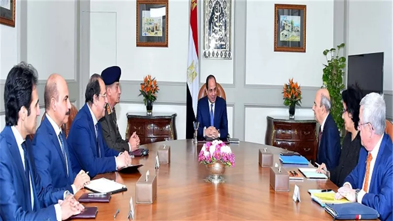 الرئيس السيسي يستقبل الرئيس التنفيذي لشركة 