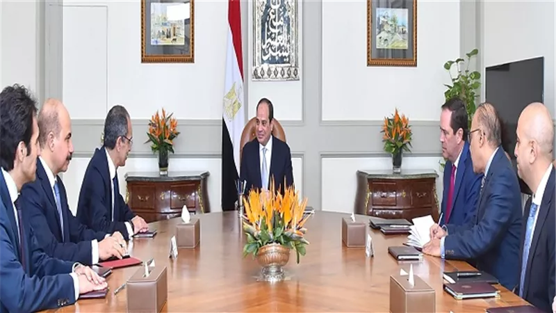 الرئيس السيسي يستقبل الرئيس التنفيذي لشركة 