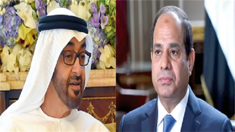 الرئيس السيسي يتبادل وجهات النظر بشأن تطورات القضايا الإقليمية مع ولي عهد ابو ظبي