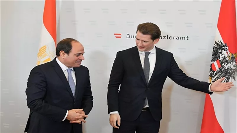 السيسي يعقد مباحثات على مستوى القمة مع مستشار جمهورية النمسا