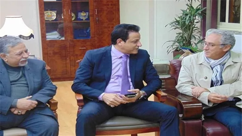 نائب المحافـظ يبحث مع الوفد الايطالى سبـل التعاون المشترك والاستفادة مــن الخـبرات بيـن الجانبيـن 