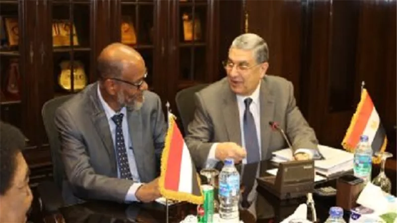 وزير الكهرباء يبحث مع وزير الموارد المائية والرى والكهرباء بالسودان أوجه التعاون الثنائى 