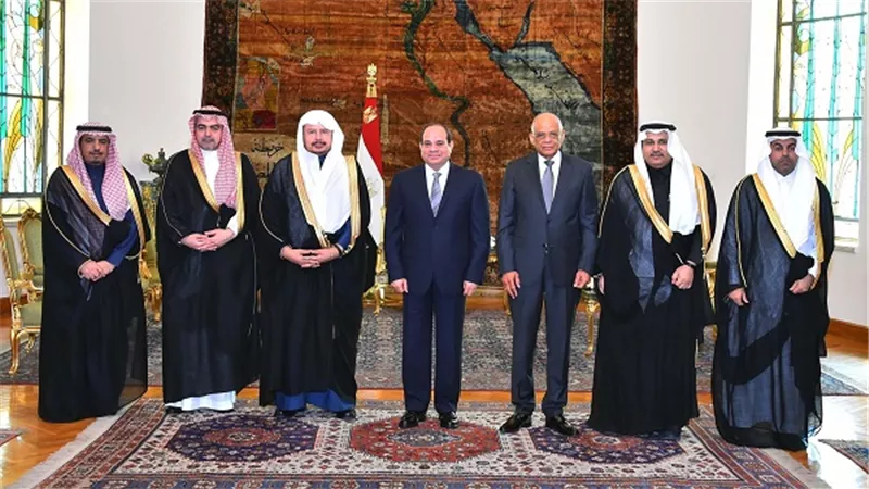 الرئيس السيسي يستقبل رئيس مجلس الشورى السعودي