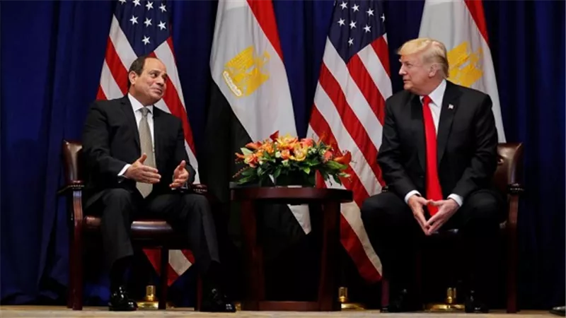 الرئيس السيسي ونظيره الأمريكى يتبادلا التهاني بالعام الميلادي الجديد 