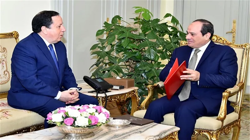 الرئيس السيسي يستقبل وزير خارجية تونس