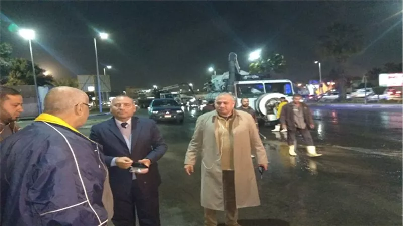 نائب محافظ القاهرة : اصلاح خط صرف صحى بمدينة نصر