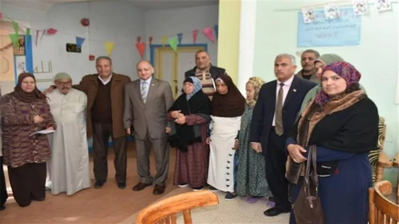 جامعة مدينة السادات تنظم قافلة طبية مجانية بدار المسنين