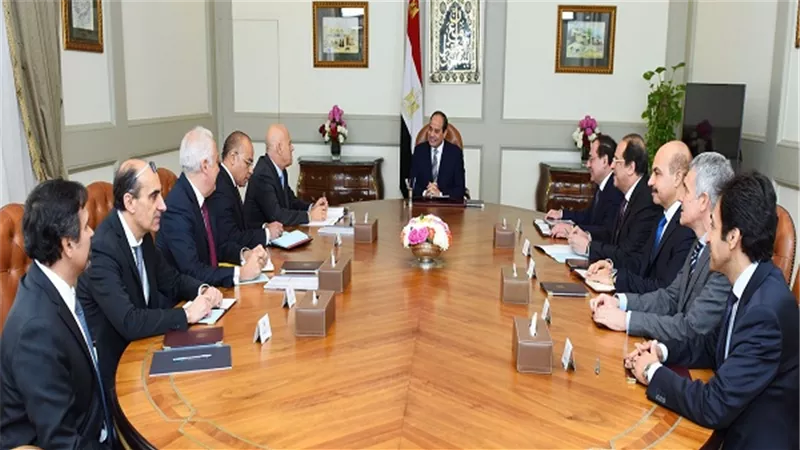الرئيس السيسي يستقبل رئيس شركة 