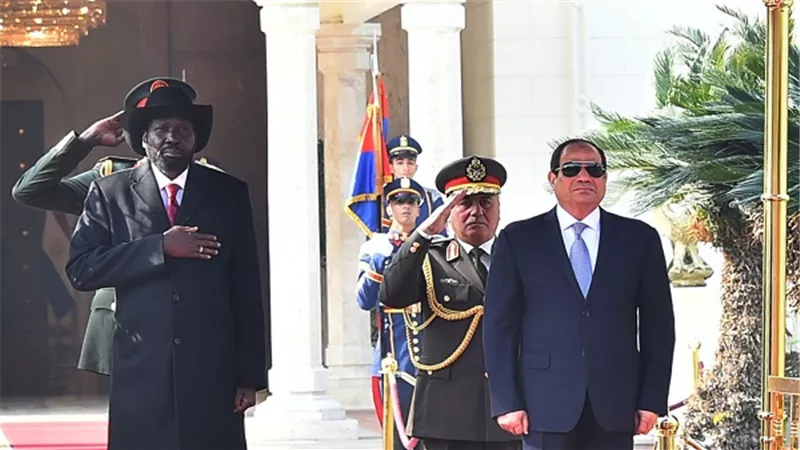 الرئيس السيسي يستقبل رئيس جنوب السودان