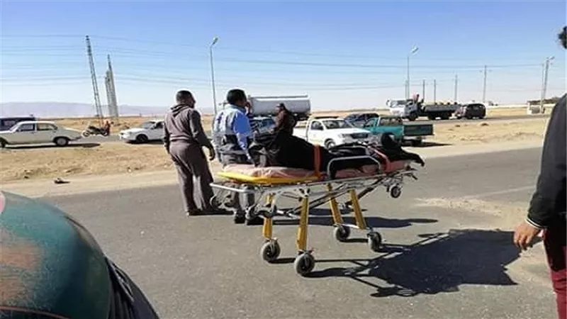 نجاة زوج وزوجتة من الموت ومصرع طفلهما فى حادث تصادم