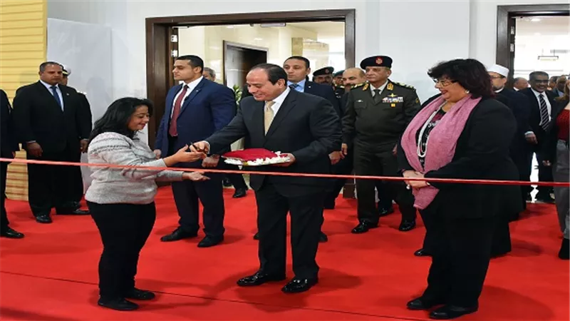 الرئيس السيسي يفتتح معرض القاهرة الدولى للكتاب فى يوبيله الذهبي