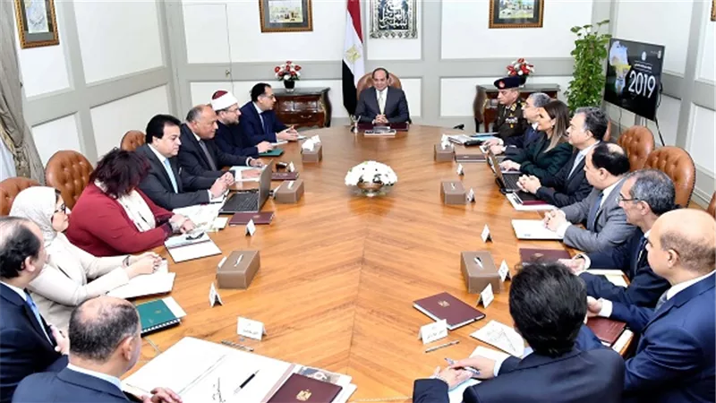 السيسي يجتمع مع الحكومة للإعداد لرئاسة مصر المرتقبة للاتحاد الأفريقي