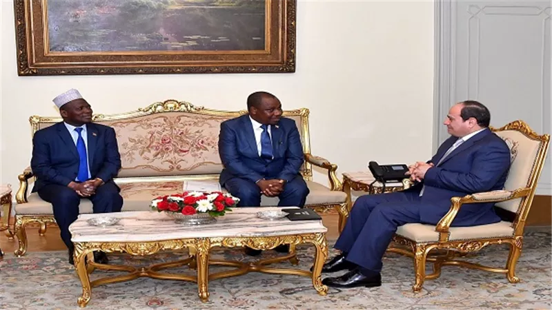 الرئيس السيسي يستقبل وزير خارجية بوروندي