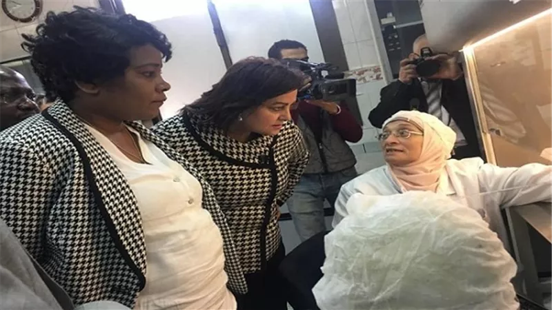 نائب وزير الزراعة المصرية ووزير الثروة الحيوانية والسمكية بزامبيا في جولة بالمعاهد البحثية البيطري