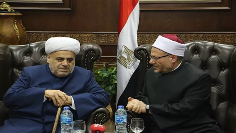 مفتي الجمهورية يستقبل شيخ الإسلام لمنطقة القوقاز ويبحث تعزيز التعاون الديني
