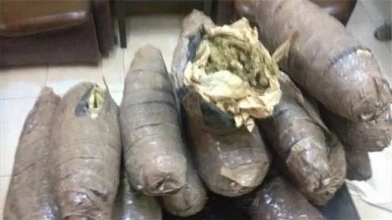 مسجل خطر بحوزته 21 لفافة بانجو في البساتين