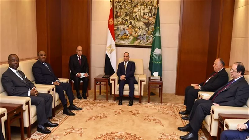 الرئيس السيسي يلتقي مع رئيس البنك الأفريقي للتصدير والاستيراد