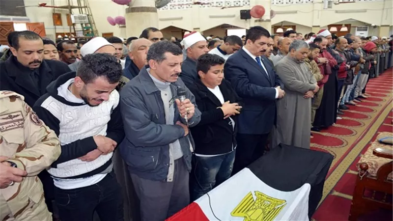 مرزوق يشارك في تشييع جنازة شهيدي القليوبية ابناء مدينة الخصوص و قرية الدير التابعة لمركز طوخ