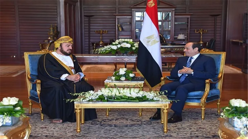 الرئيس السيسي يستقبل نائب رئيس وزراء سلطنة عمان
