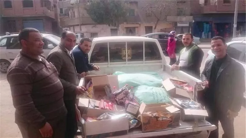 تموين الفيوم: ضبط سلع غذائية منتهية الصلاحية وربع طن دقيق مدعم ببندر الفيوم 