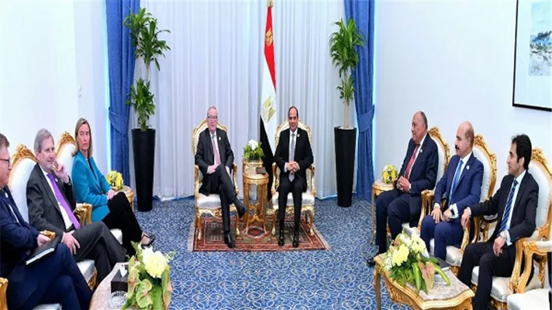 الرئيس السيسي يستقبل رئيس المفوضية الأوروبية