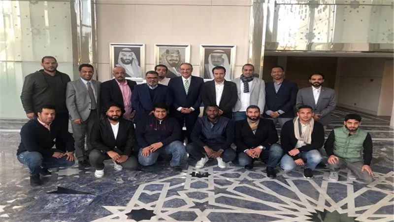 سفير السعودية بالقاهرة يلتقي المشاركين السعوديين في دبلوم الإدارة الرياضية 