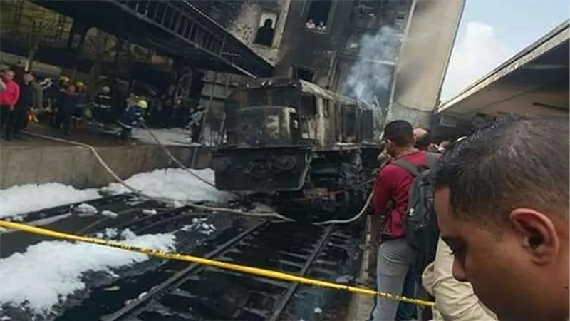 القبض على سائق قطار محطة مصر المتسبب بالحادث