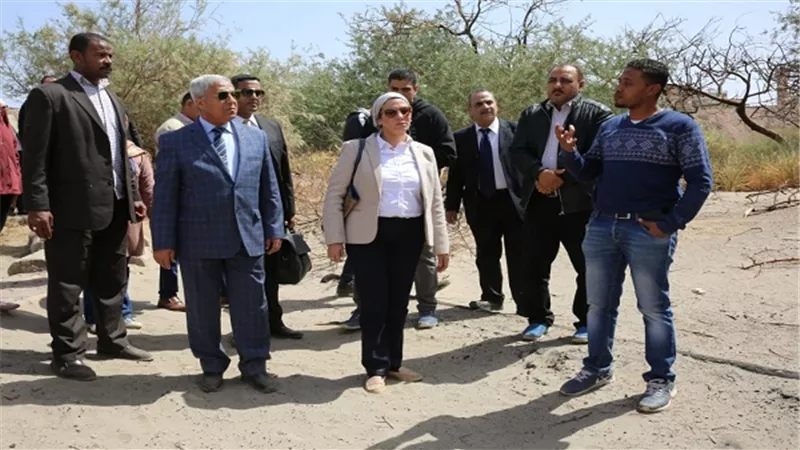وزيرة البيئة تتفقد أعمال تطوير محمية سالوجا وغزال بأسوان 