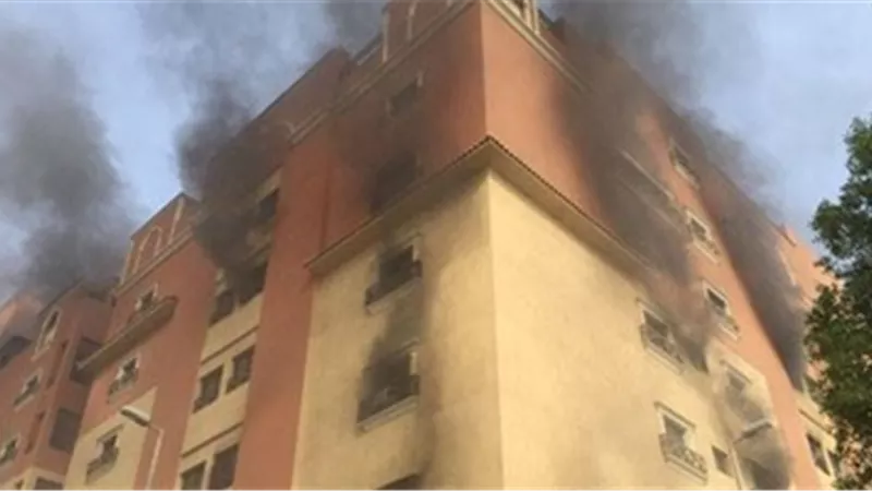 إصابة 6 مواطنين مصريين فى حريق عقار فى حى العزيزية بالسعودية