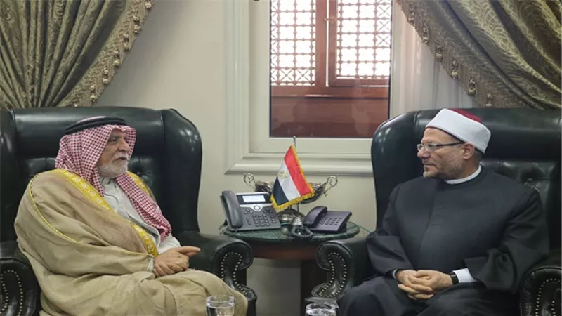 مفتي الجمهورية يستقبل رئيس ديوان الوقف السني في العراق لبحث تعزيز التعاون في مجال مكافحة التطرف