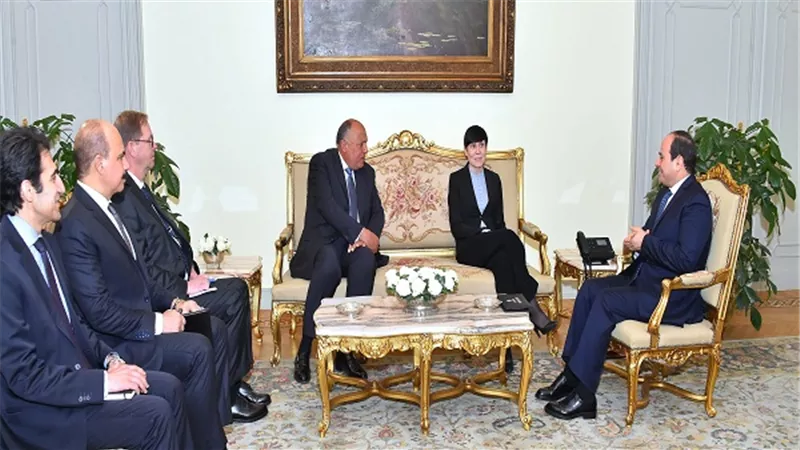 بسام راضي: الرئيس السيسي يستقبل وزيرة خارجية النرويج