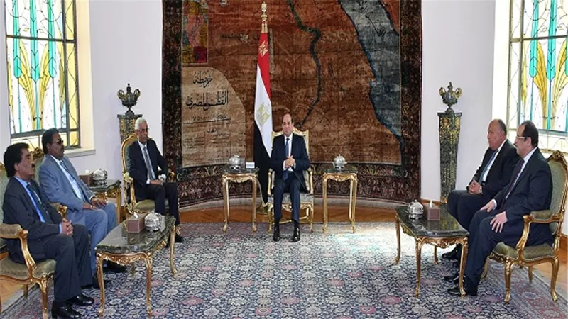 الرئيس السيسي يستقبل النائب الأول للرئيس السوداني