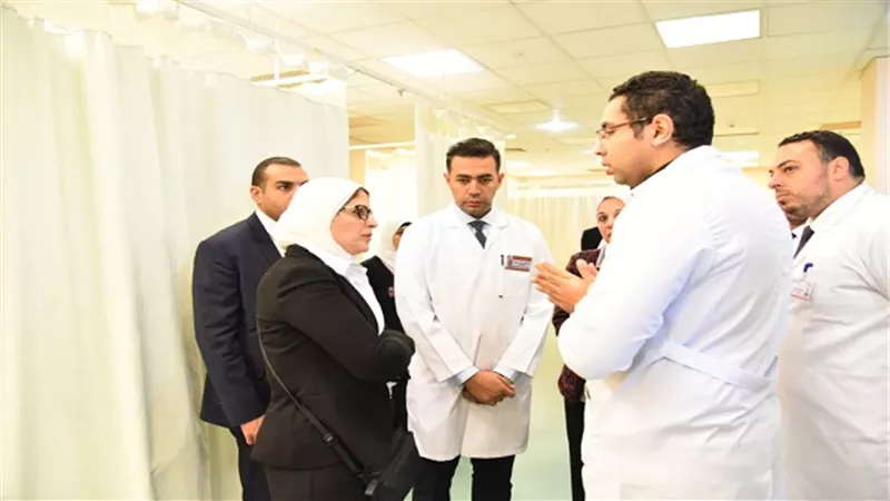 وزيرة الصحة تؤكد على جاهزية مستشفي 