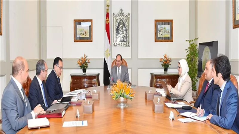 توصيات اجتماع الرئيس السيسي مع رئيس الوزراء ووزراء الصحة والاتصالات ورئيس هيئة الرقابة الإدارية