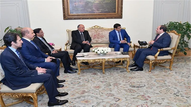 الرئيس السيسي يستقبل المبعوث الشخصي للرئيس الموريتاني