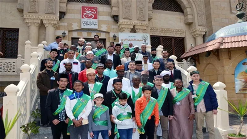 زيارة الوفود الدولية المشاركة بمسابقة الأوقاف العالمية للقرآن الكريم لمسجد الشيخ محمود خليل الحصري