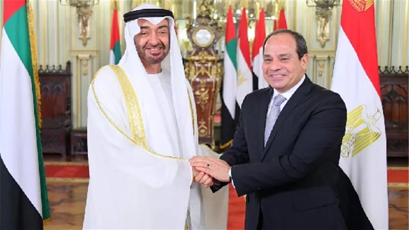 الرئيس السيسي يستقبل ولى عهد أبو ظبى بقصر رأس التين 