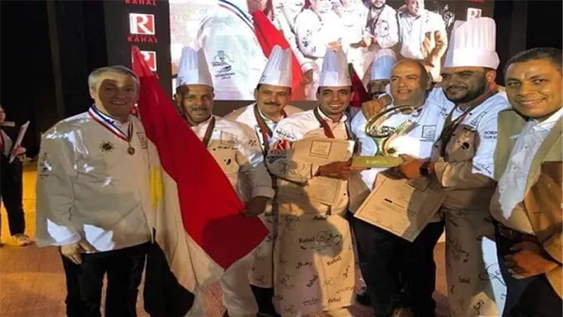 الفريق المصرى يحصد كأس أفريقيا للمخبوزات بالمغرب بمعرض كيرماى الدولى.