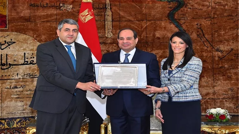 الرئيس السيسي يستقبل أمين عام منظمة السياحة العالمية
