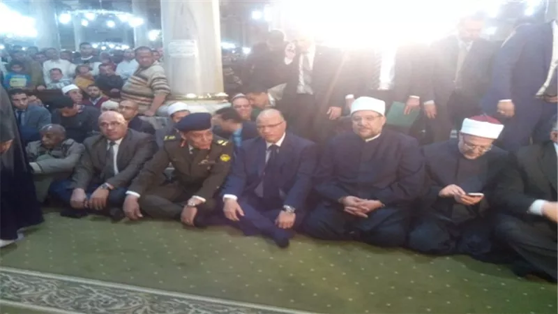 محافظ القاهرة يشهد احتفال وزارة الاوقاف بليلة الاسراء والمعراج بمسجد سيدنا الحسين