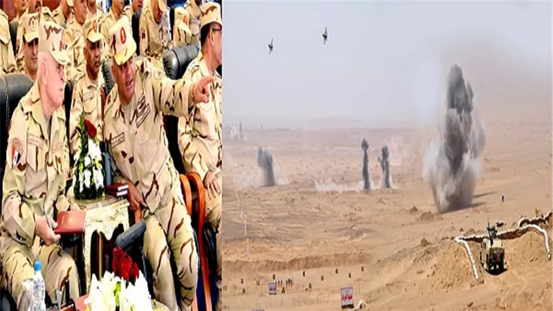  رئيس الأركان يشهد إحدى مراحل المناورة  