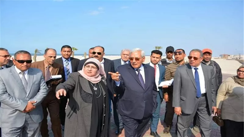 محافظ الدقهلية من شاطئ جمصه: حق انتفاع حتى 25 سنة لخدمات الشاطئ
