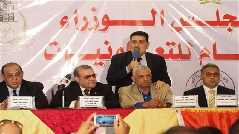عبد الظاهر وراتب وعبد القوى فى اكبر مؤتمر للتعاونيات لدعم التعديلات الدستورية