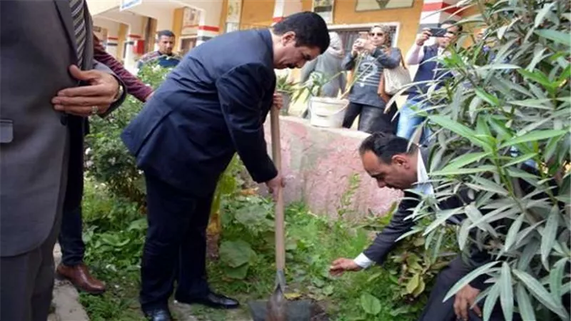 مبادرة ازرع شجرة بمدارس قها 