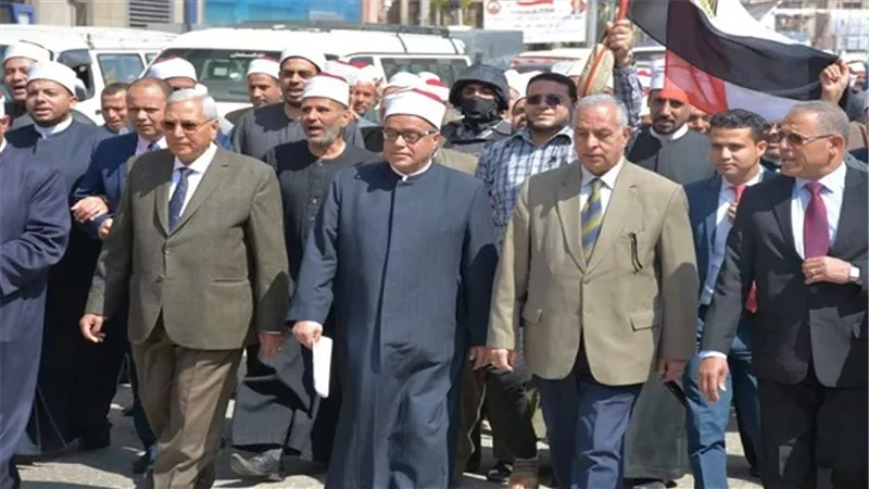 مسيرة لعلماء الدين بالدقهلية يقودها شاروبيم