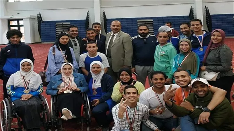 جامعه حلوان تحصد 20 ذهبية و17 فضية و 11 برونزية في بطوله اليوم الرياضي