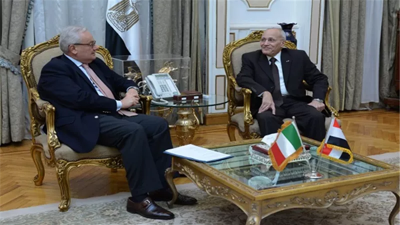 العصار يستقبل السفير الإيطالي بالقاهرة لبحث سبل التعاون المشترك