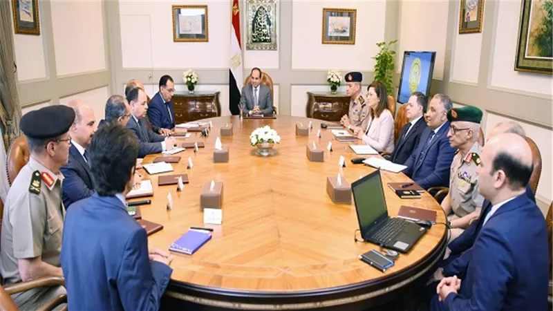 توصيات اجتماع الرئيس السيسي  مع رئيس الوزراء وكبار المسئولين بالدولة