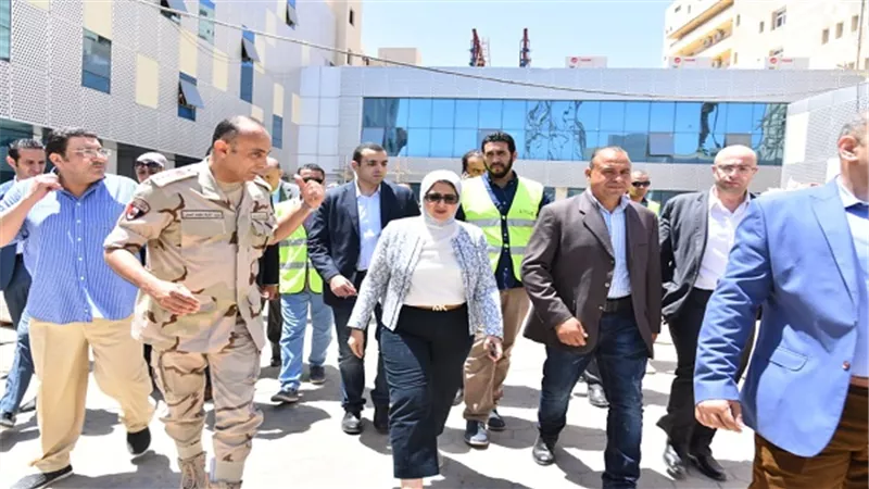 وزيرة الصحة تعلن الانتهاء من مبنى العيادات الخارجى بمستشفى بورسعيد العام