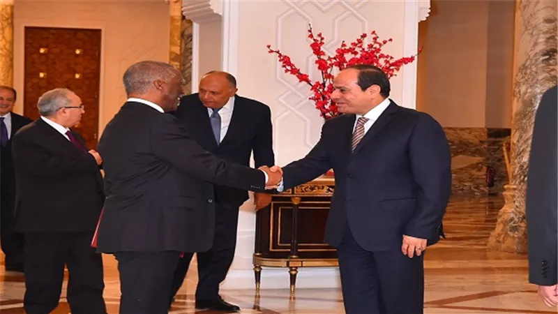 الرئيس السيسي يستقبل رئيس آلية الاتحاد الأفريقي المعنية بالسودان وجنوب السودان